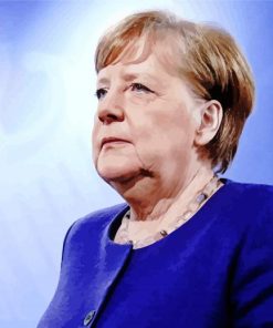 Angela Merkel Side View Diamond Painting