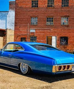 Blue 68 Chevy Impala Diamond Painting