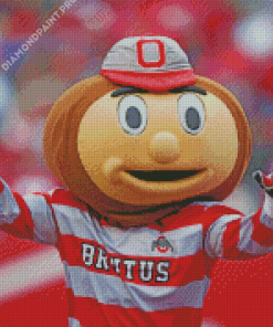 Brutus Buckeye Athletics Mascot Ohio State Diamond Painting