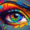 Colorful Abstract Eye Art Diamond Painting