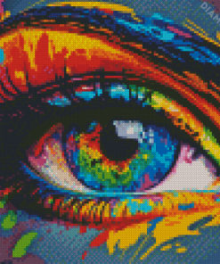 Colorful Abstract Eye Art Diamond Painting