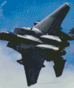 F15 Flying Airplane By Diamond Painting