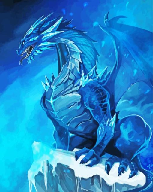 Fantasy Ice Dragon Diamond Painting