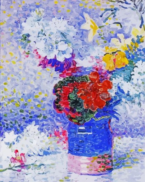 Flowers In A Glass By Henri Edmond Cross Diamond Painting