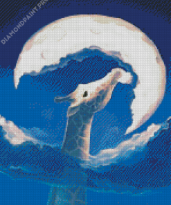 Giraffe Moon Diamond Painting