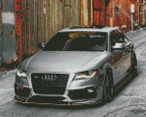 Grey Car Audi A3 Diamond Painting