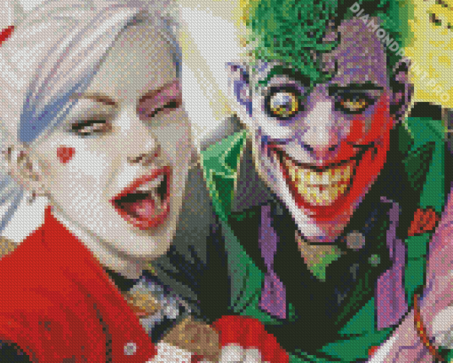Harley Quinn And The Joker Diamond Painting