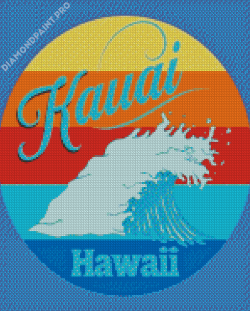 Kauai Hawaii Poster Diamond Painting