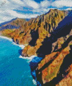 Kauai Island Cliffs Diamond Painting
