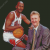 Larry Bird And Michael Jordan Diamond Painting