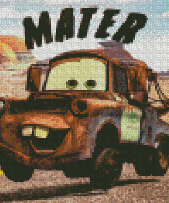 Mater Truck On Desert Road By Diamond Painting