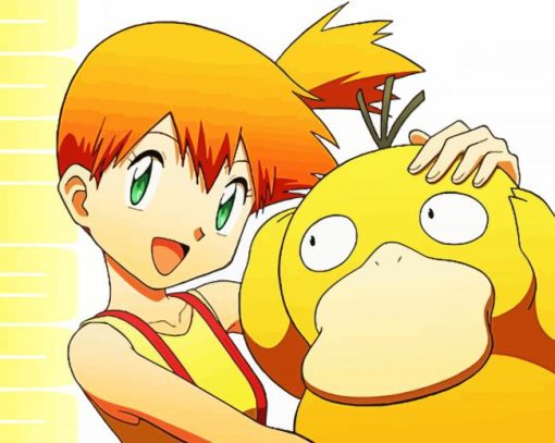 Misty And Psyduck Diamond Painting