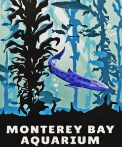 Monterey Bay Aquarium Poster Diamond Painting