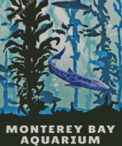 Monterey Bay Aquarium Poster Diamond Painting