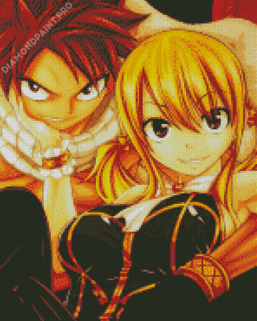 Natsu And Lucy Diamond Painting