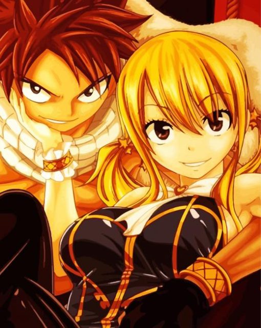 Natsu And Lucy Diamond Painting