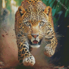 Running Leopard Diamond Painting