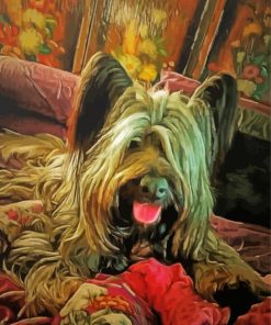 Skye Terrier Dog Animal Art Diamond Painting