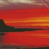 Sunset Holy Island Lindisfarne Diamond Painting