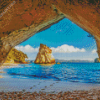 The Cathedral Cove Coromandel Peninsula Diamond Painting