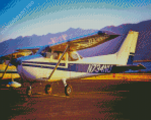 The Cessna 182 Airplane Diamond Painting