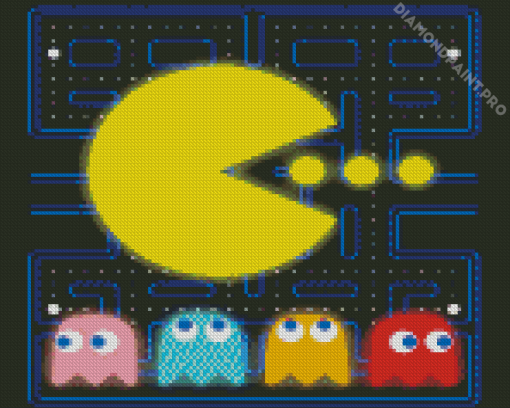 The Game Pacman Diamond Painting