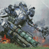 Titanfall Game Robots Diamond Painting