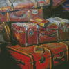 Vintage Travel Suitcases Diamond Painting