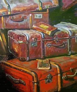 Vintage Travel Suitcases Diamond Painting