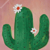 Aesthetic Cactus Flower Diamond Painting