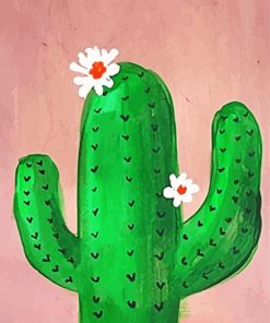 Aesthetic Cactus Flower Diamond Painting