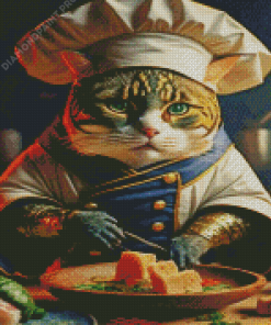 Chef Cat Diamond Painting