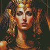 Egyptian Lady Queen With Crown By Diamond Painting