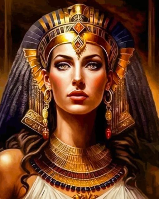 Egyptian Lady Queen With Crown By Diamond Painting