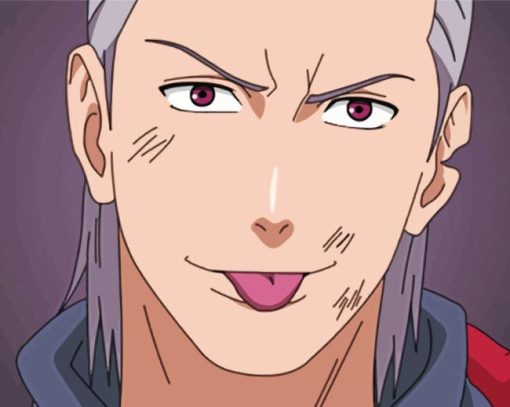 Hidan Akatsuki Tongue Out Diamond Painting