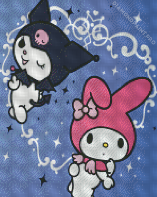 Kuromi And My Melody Diamond Painting