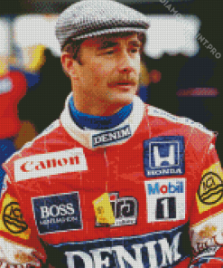Nigel Mansell Race Car Driver Diamond Painting