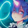 Rem Re Zero Anime Girl Diamond Painting