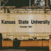 University Of Kansas Building With Diamond Painting