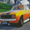 Yellow 69 Chevrolet ss Diamond Painting