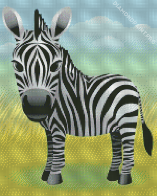 Zebra Baby Art Diamond Painting