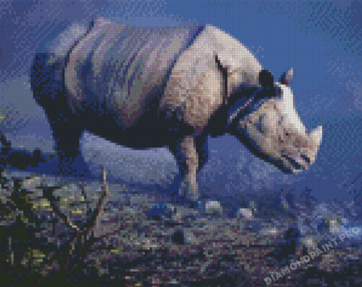Rhinoceros Animal Diamond Paintings