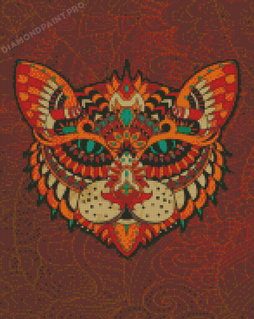 Mandala Cat Diamond Painting