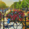 Bicycle And Flowers Diamond Painting