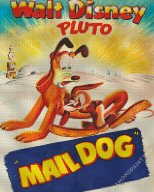 Disney Pluto Poster Diamond Painting