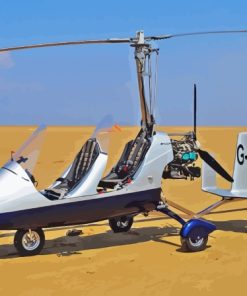 Gyrocopter In Desert Diamond Painting