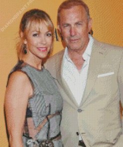 Kevin Costner And His Wife Diamond Painting