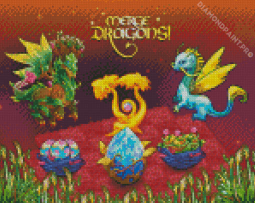 Merge Dragons Game Diamond Painting