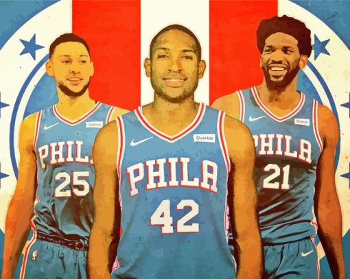 The Philadelphia 76ers Players Diamond Painting