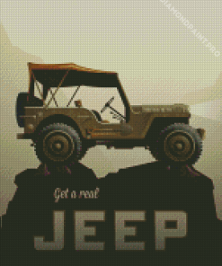 Willys Jeep Diamond Painting